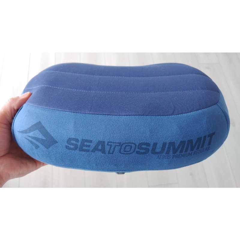 澳洲製 SEA TO SUMMIT Aeros Premium  輕量 絨面 50D充氣枕 登山露營用