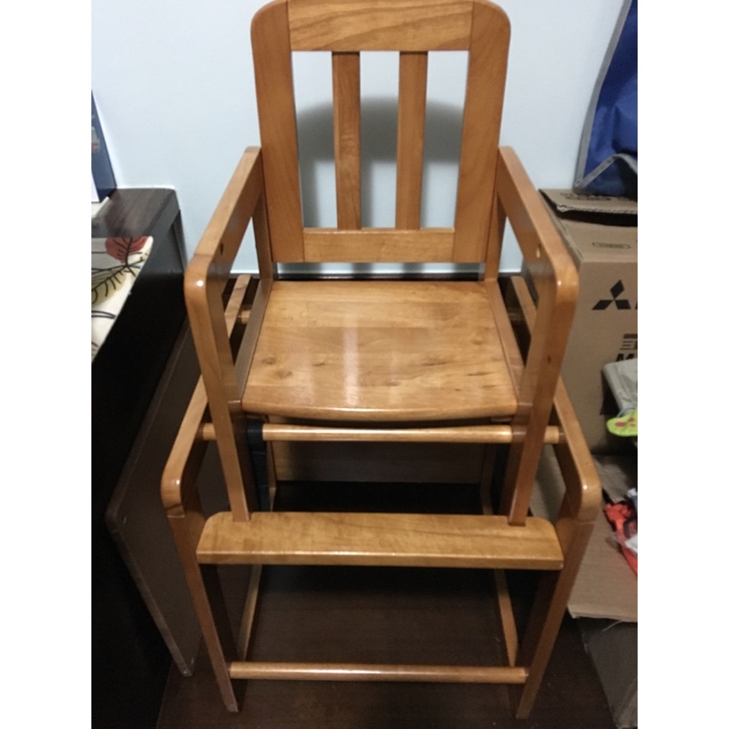 奇哥兩用木製餐桌椅多功能實木餐椅