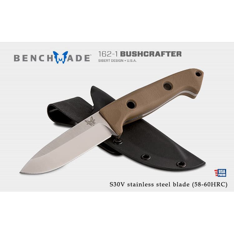 超人気高品質 【希少・状態良好】Benchmade Bushcrafter S30V G10