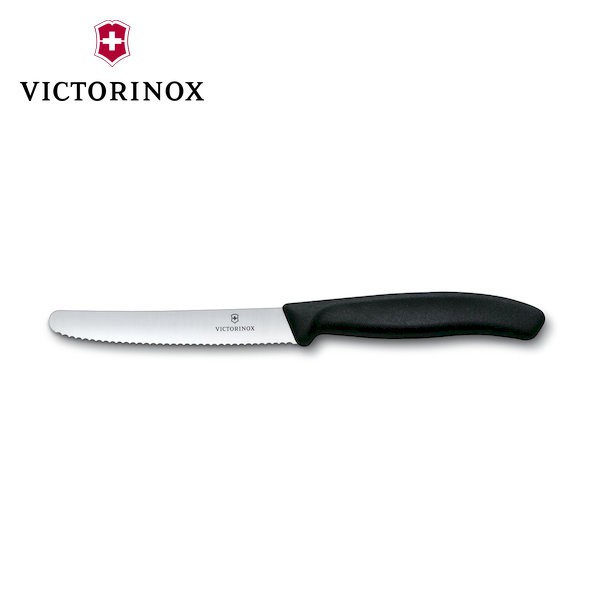 瑞士維氏 VICTORINOX Swiss Classic系列 番茄刀/水果刀 (黑色) 台灣公司貨