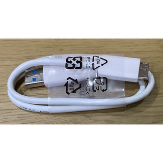 白色 USB-A 3.0 轉 Mirco B 資料 長度0.5m 傳輸線 行動硬碟 筆電 桌機