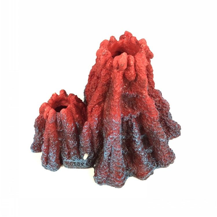 新款魚缸裝飾品假山造景珊瑚石擺件夢幻水族箱布景仿真樹脂火山石
