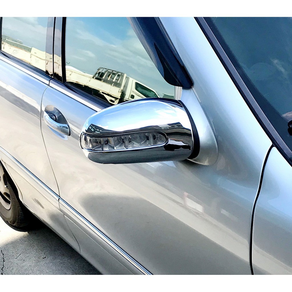 IDFR ODE 汽車精品 BENZ 賓士 S W220 02-05 鍍鉻後視鏡蓋 電鍍後照鏡蓋