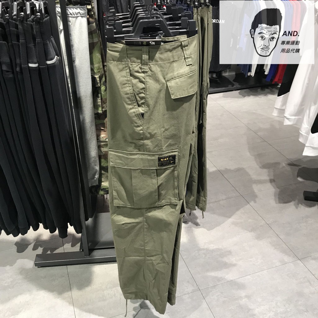 【AND.】NIKE AS M NK SB FLX PANT FTM CARGO 綠灰 休閒 男款 916102-222