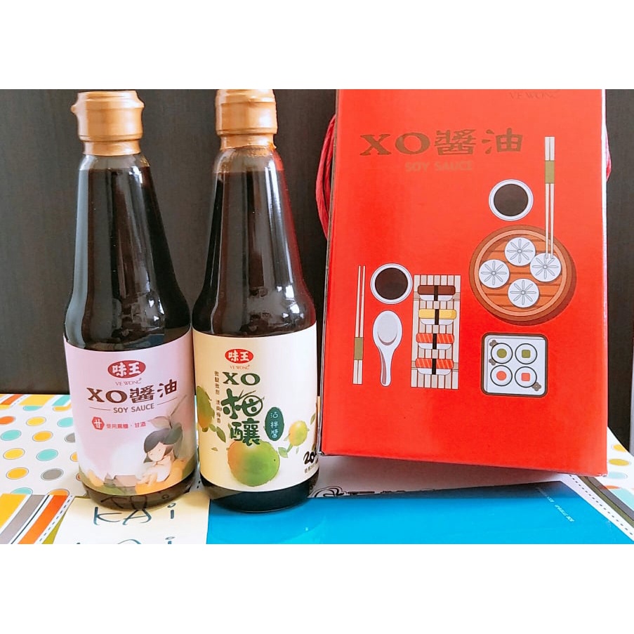 ★麥古★味王 XO醬油禮盒 XO醬油/XO梅釀沾拌醬 (396g*2入/組)