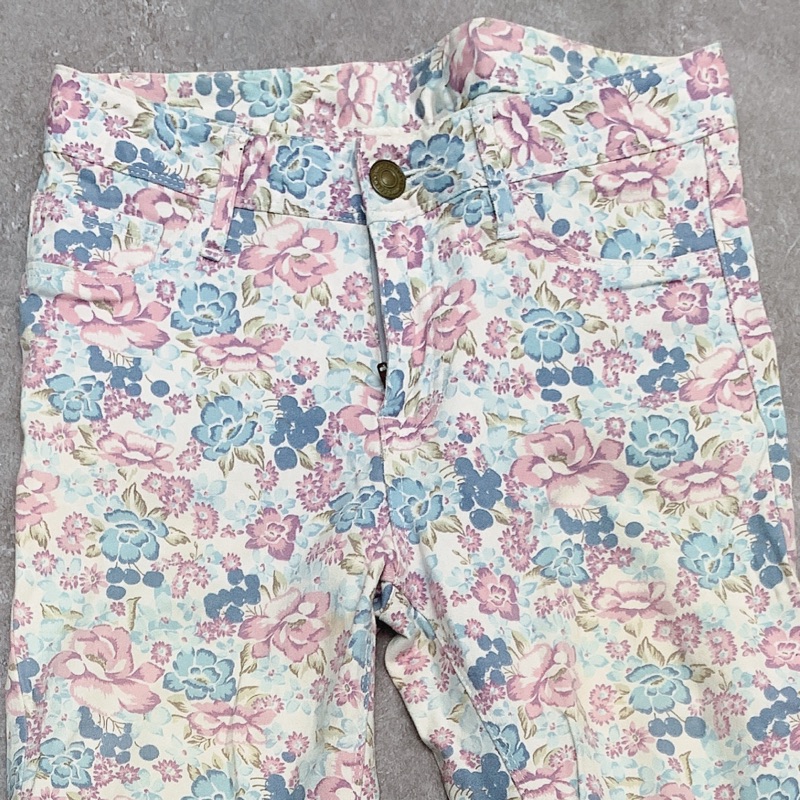 Lowrys farm 紫花 牛仔褲 M號