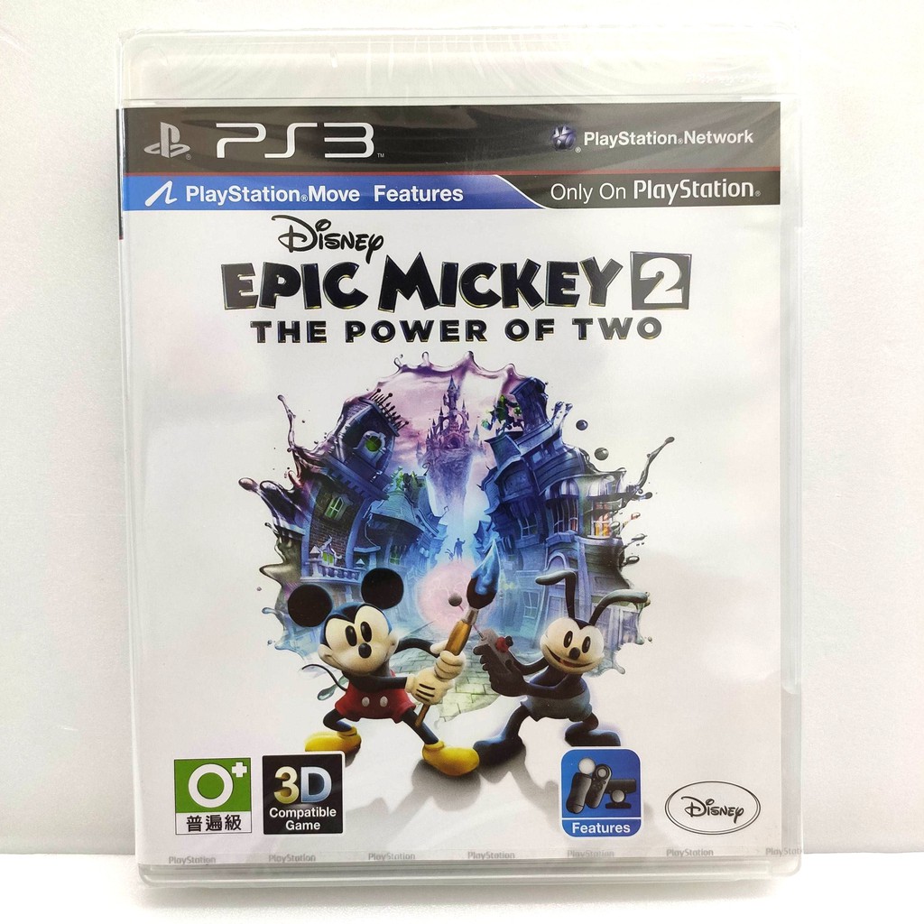 Ps3 傳奇米奇2 二人之力亞洲英文版全新珍藏如圖 蝦皮購物