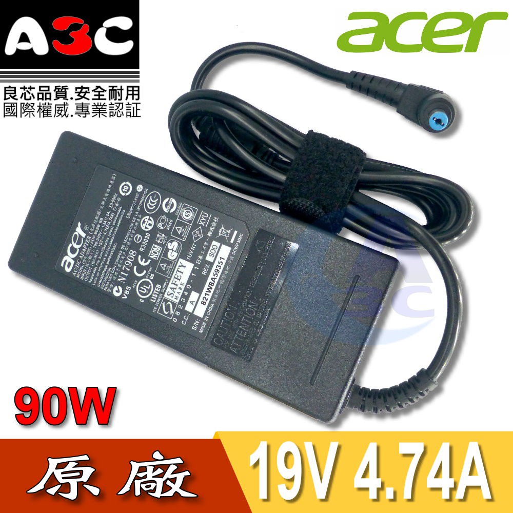 ACER變壓器-宏碁90W, TravelMate C110,C200,C300,380,2300,2400,3000