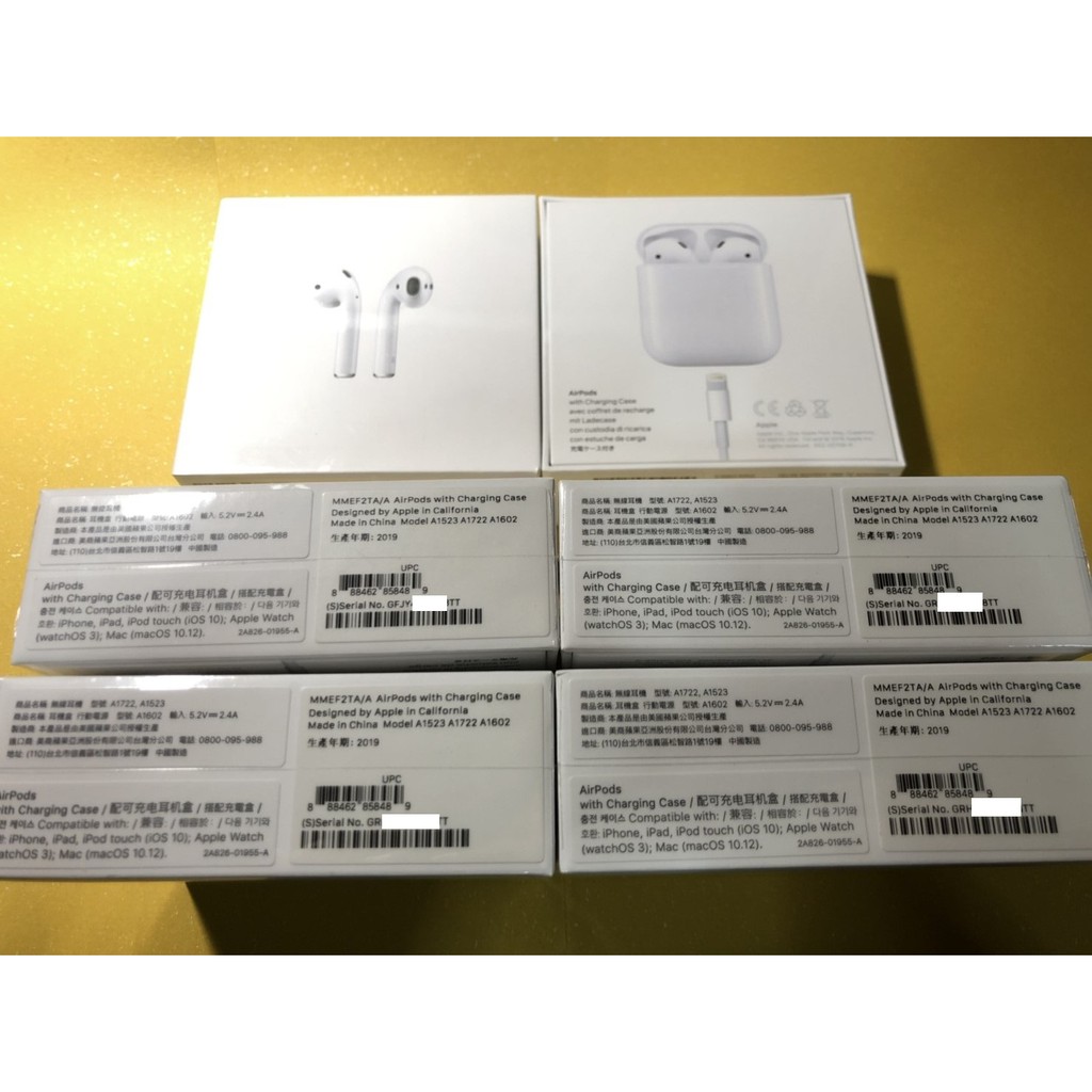 APPLE AirPods 台灣公司貨 二代 2代 airpods 2 有線充電版 含稅保障 2023年生產