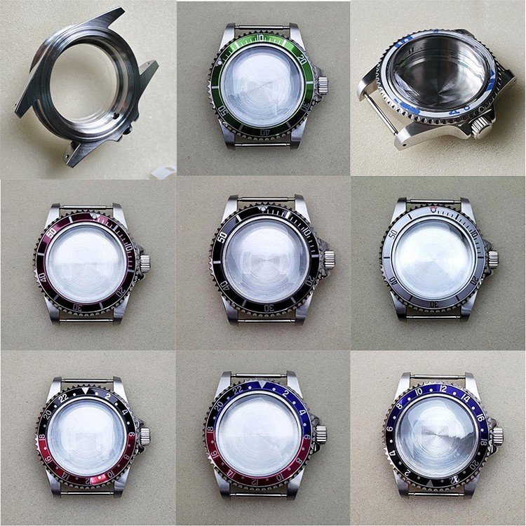 Miyota 8215,8200 明孔 2813 機芯的 39.5 毫米不銹鋼防水錶殼套件配件