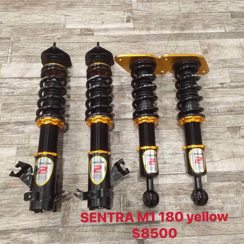 【品太】(保固四個月) SENTRA 180 M1 YELLOW 高低軟硬可調避震器 極新品 整新品