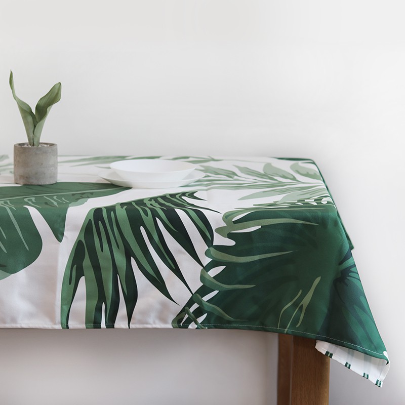 森林植物系列 北歐風防水厚帆布印花植物桌布 蝦皮購物
