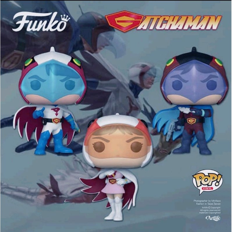 【J個好】現貨 FUNKO POP Gatchaman 科學小飛俠 科學忍者隊 鐵雄 大明 珍珍 G3 大頭 公仔