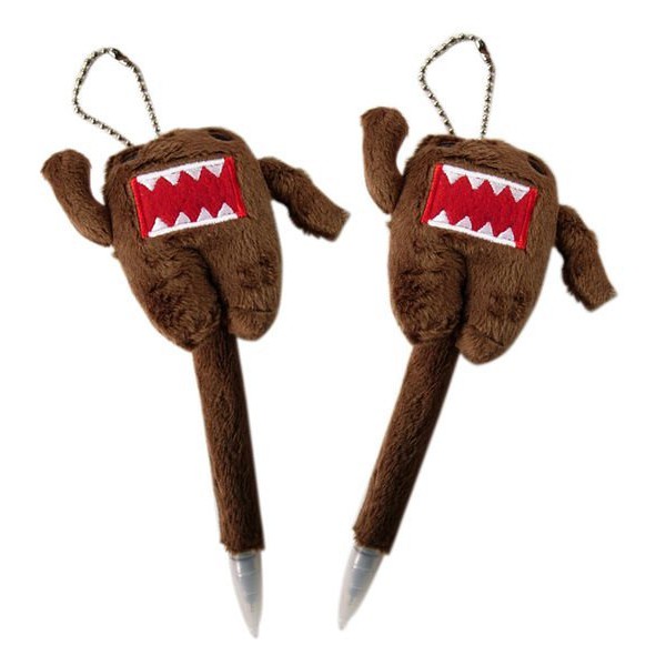 卡漫城 多摩君造形原子筆單支售 版domo Kun 藍筆公仔玩偶附珠鍊造型筆隨兒筆吊飾 蝦皮購物