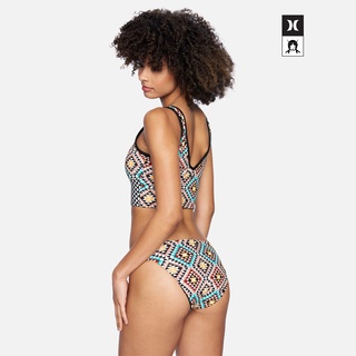 HURLEY ｜女 MAX MOSAIC GEO FULL TAB SIDE 比基尼褲
