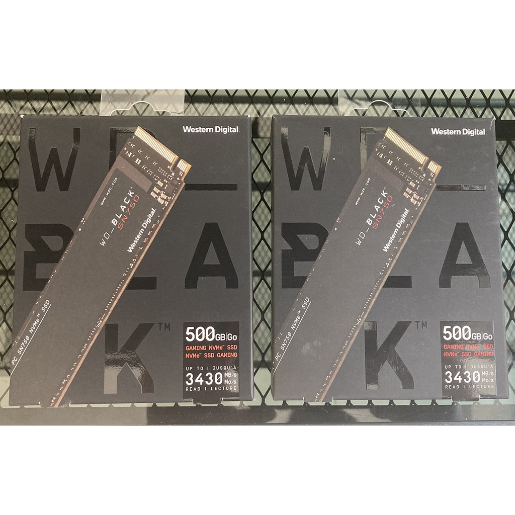 SSD硬碟 WD 黑標 SN750 500G/M.2 PCIe 全新未使用