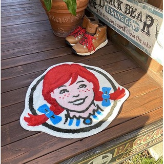 (I LOVE樂多)The Wendy's Company 溫蒂漢堡 FLOOR MAT 地毯 / 門墊 / 腳踏墊
