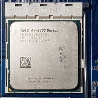 AMD A4-5300 3.4GHz 處理器 + 技嘉 GA-F2A55M-HD2 主機板、整套賣含原廠風扇與後擋板