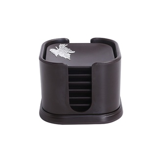 PUSH!品茗喝茶具 電木茶墊杯墊隔熱茶席杯託茶托茶具配件套裝組T07方形