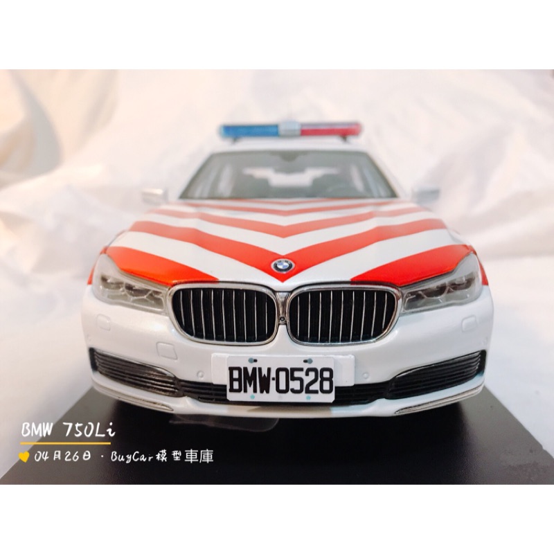 Buycar模型車庫1 18 Bmw 750li 國道警車模型車 蝦皮購物