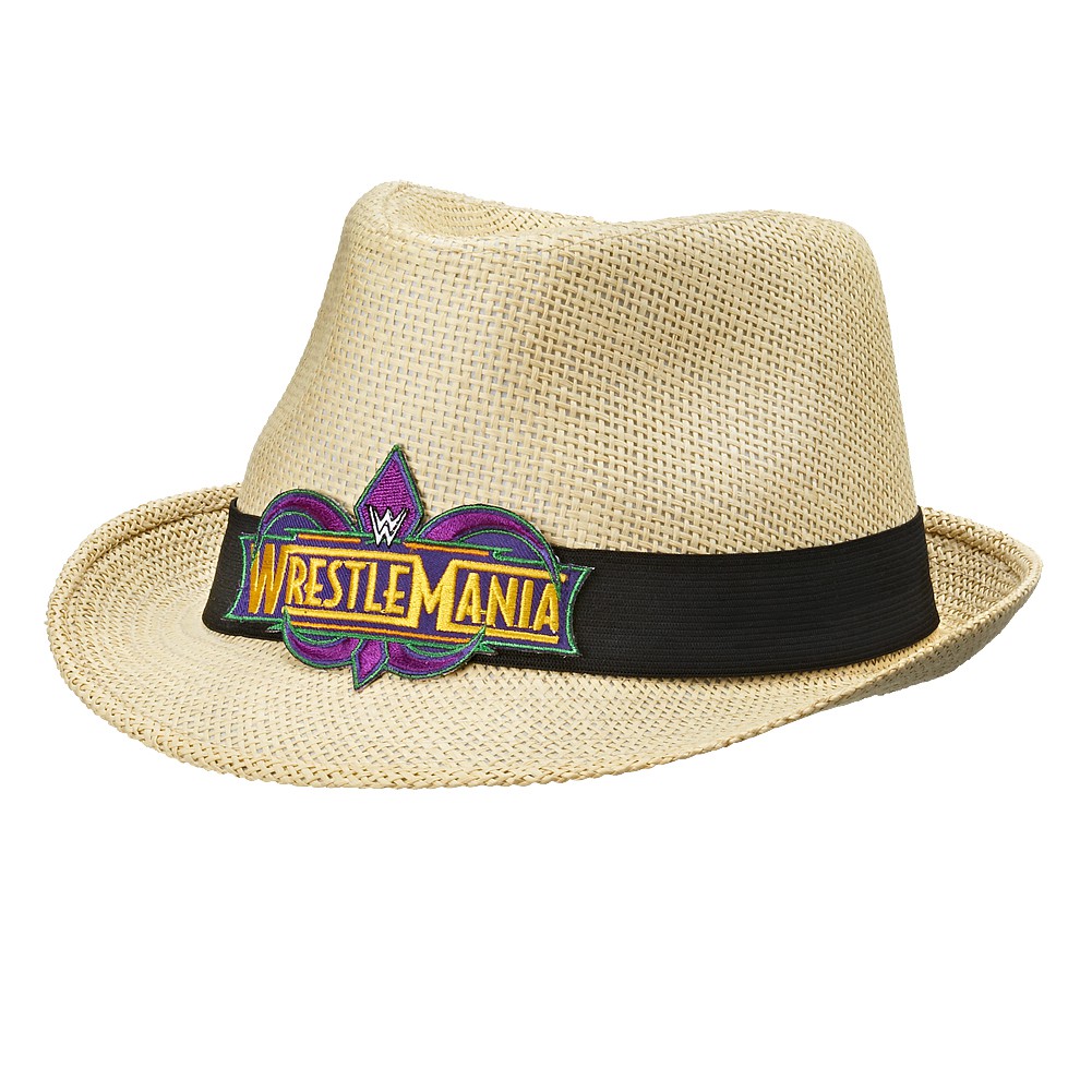 ☆阿Su倉庫☆WWE摔角 WrestleMania 34 Fedora 摔角狂熱紀念版草帽 漁夫帽 熱賣特價中