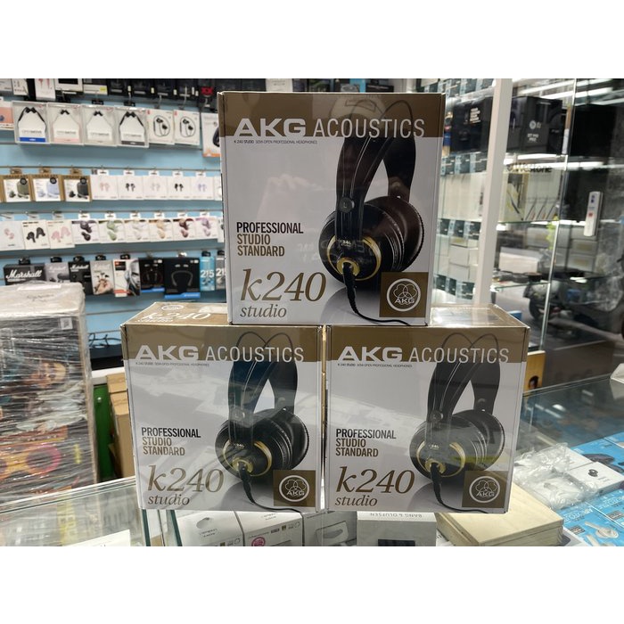 禾豐音響 加送耳機架＋轉接頭 AKG K240 Studio 監聽耳機 耳機『台灣公司貨』