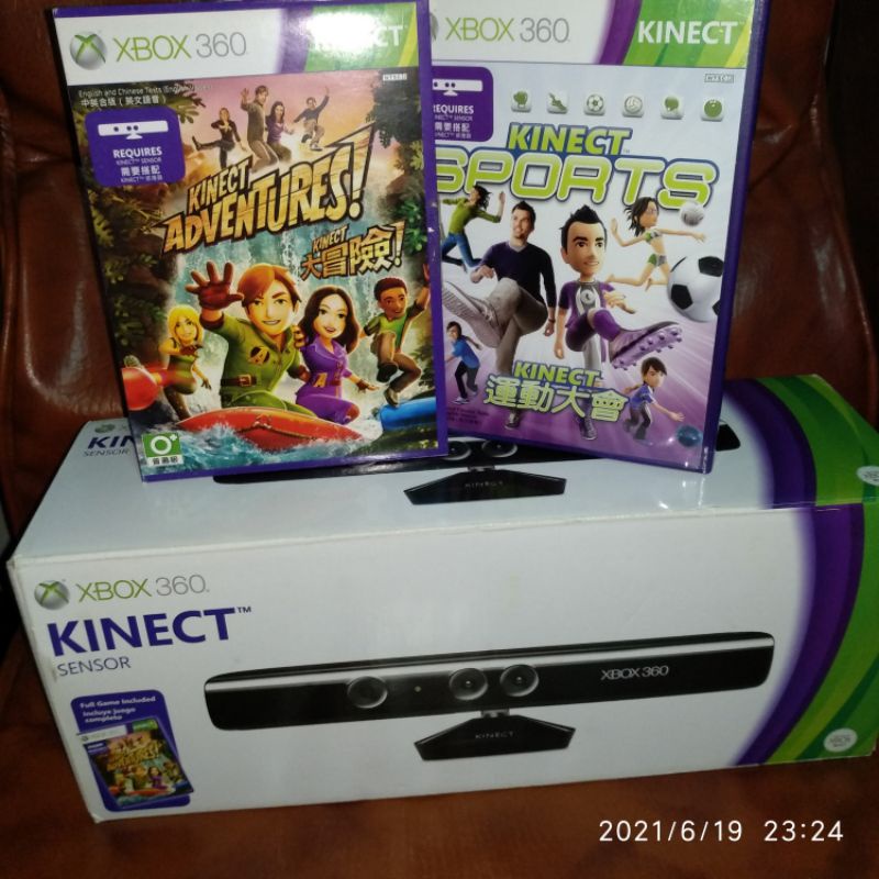 xbox 360 kinect 體感器  運動大會 大冒險  (這要有主機才能玩，整組遊戲不拆售)