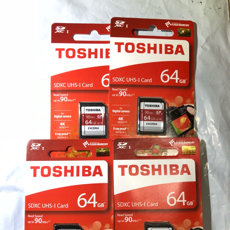 Toshiba 64g sdxc 高速記憶卡 買太多自售，剩3張