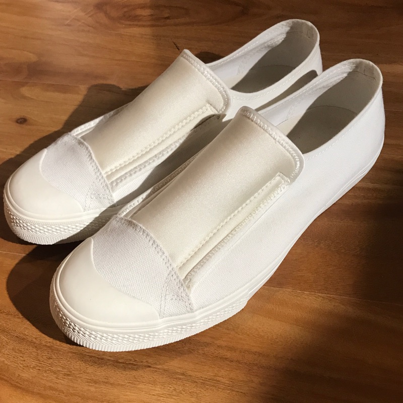 Muji Labo 無印良品 白色帆布鞋 Slip on Size:XL 約27-28cm