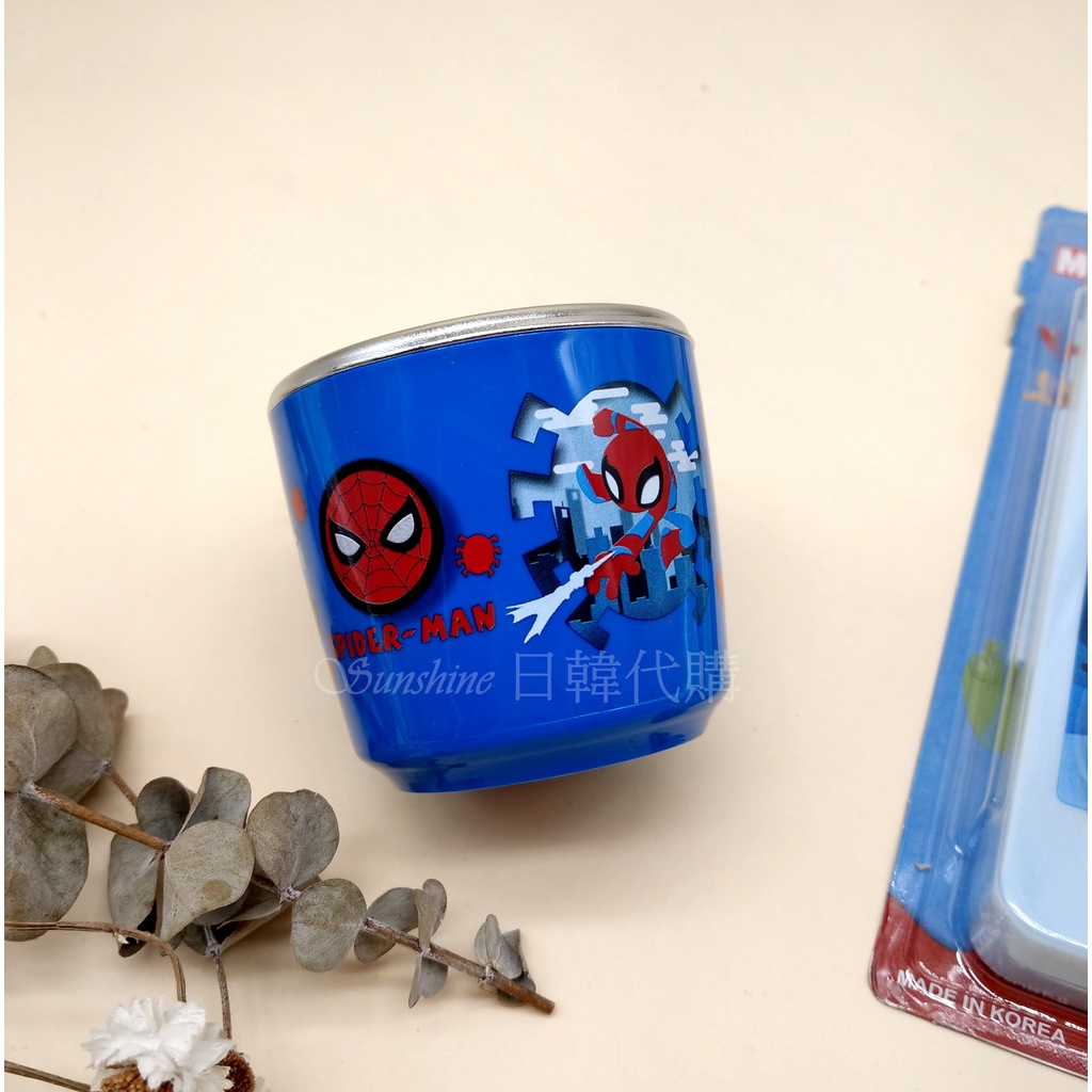 現貨 韓國製 MARVEL 漫威 蜘蛛人 復仇者聯盟 不銹鋼水杯 水杯 杯子 漱口杯 防燙杯 兒童杯 250m