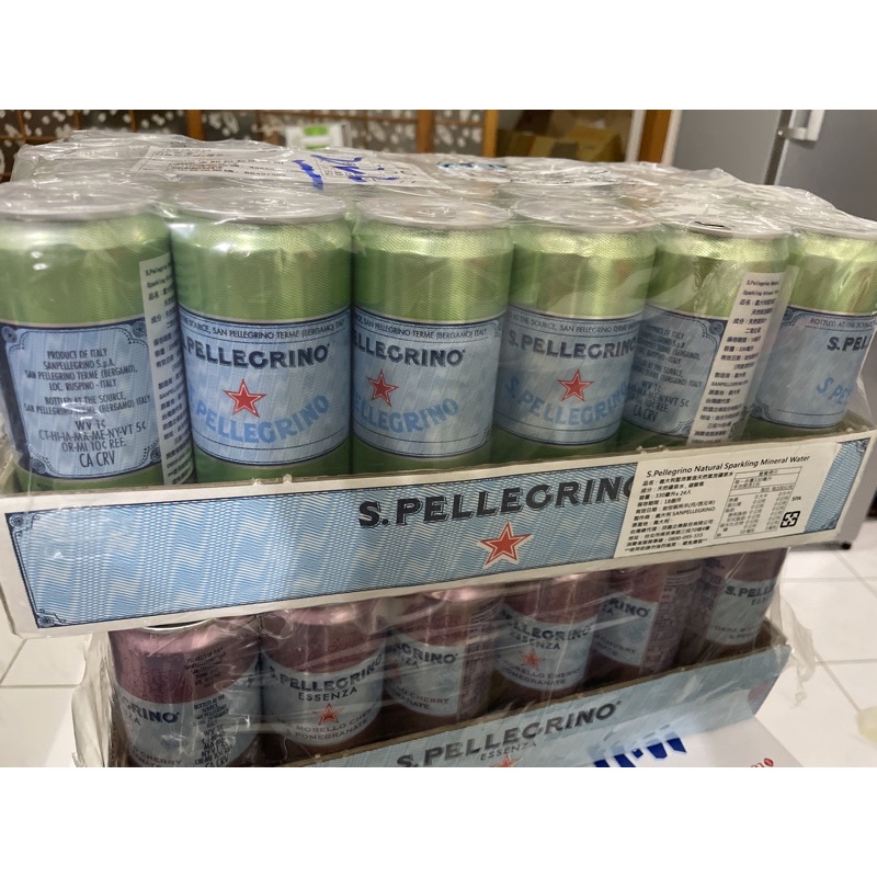 現貨San Pellegrino 聖沛黎洛 天然氣泡礦泉水 330毫升 X 24罐