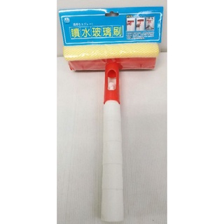 噴水玻璃刷 握柄可填充洗劑按壓噴水清潔 背面可刮水