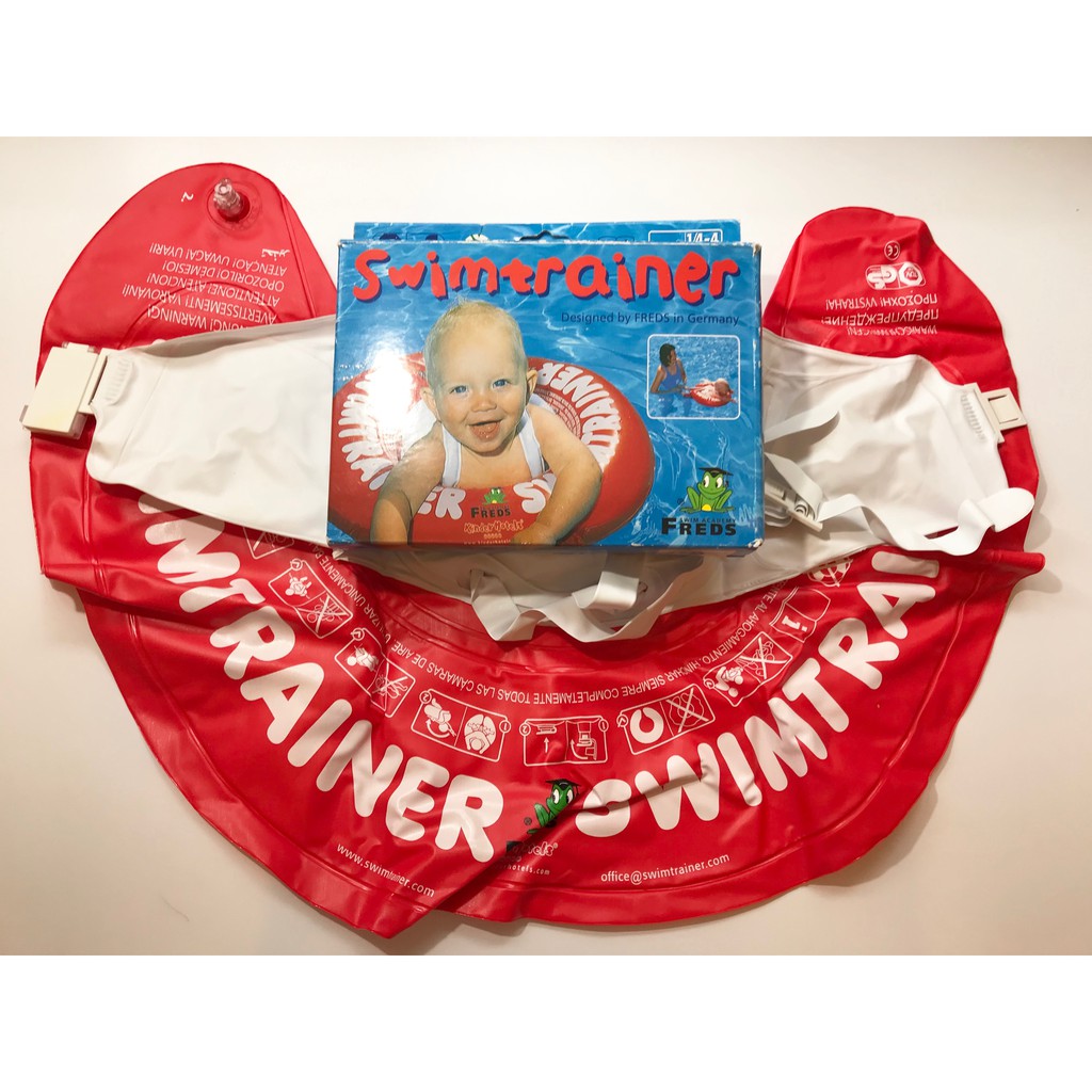 全新 德國 Swimtrainer Classic 學習游泳圈-紅色(3個月~4歲) 含運