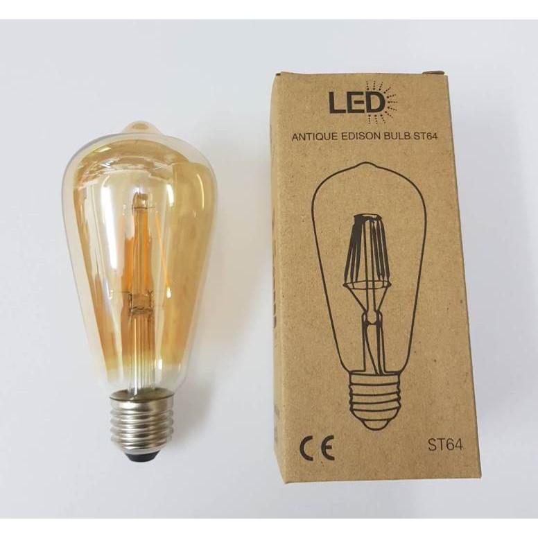 6W 愛迪生 LED 燈泡 復古燈泡 仿 鎢絲燈泡  E27 LOFT 工業風 商空 ST64-燈