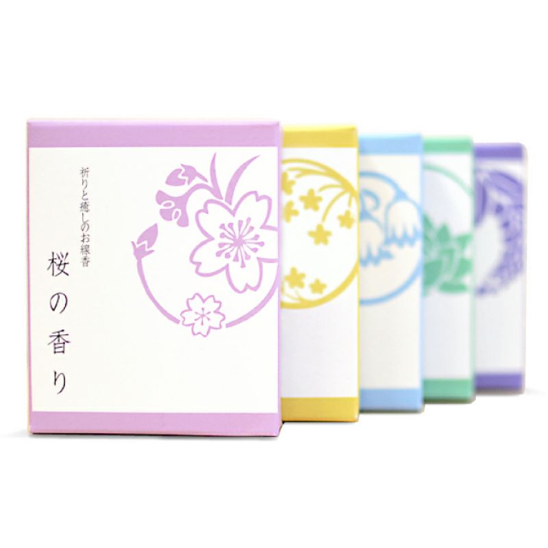 現貨 五種混合裝 日本悠悠庵祈癒之香線香蓮花金木犀鈴蘭紫藤櫻花 少煙 蝦皮購物