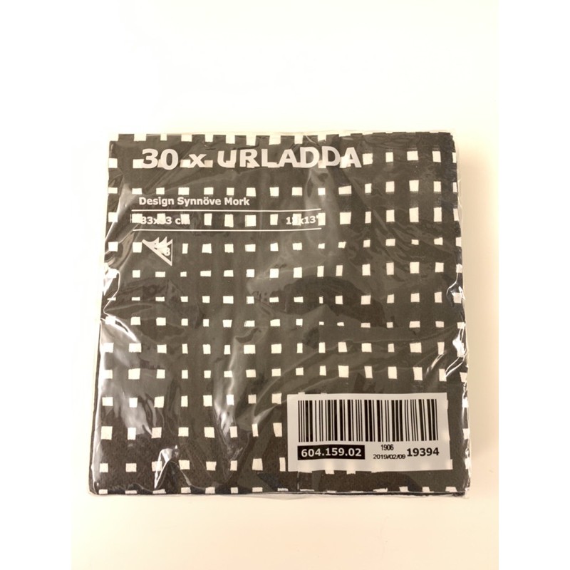 《遊戲老王》超低價絕版全新商品-IKEA URLADDA 餐巾紙 30件裝（不含餐巾架）