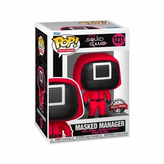 （卡司旗艦）FUNKO POP 1231 魷魚遊戲 TV 管理者□ 正方形 MASKED MANAGER 代理版