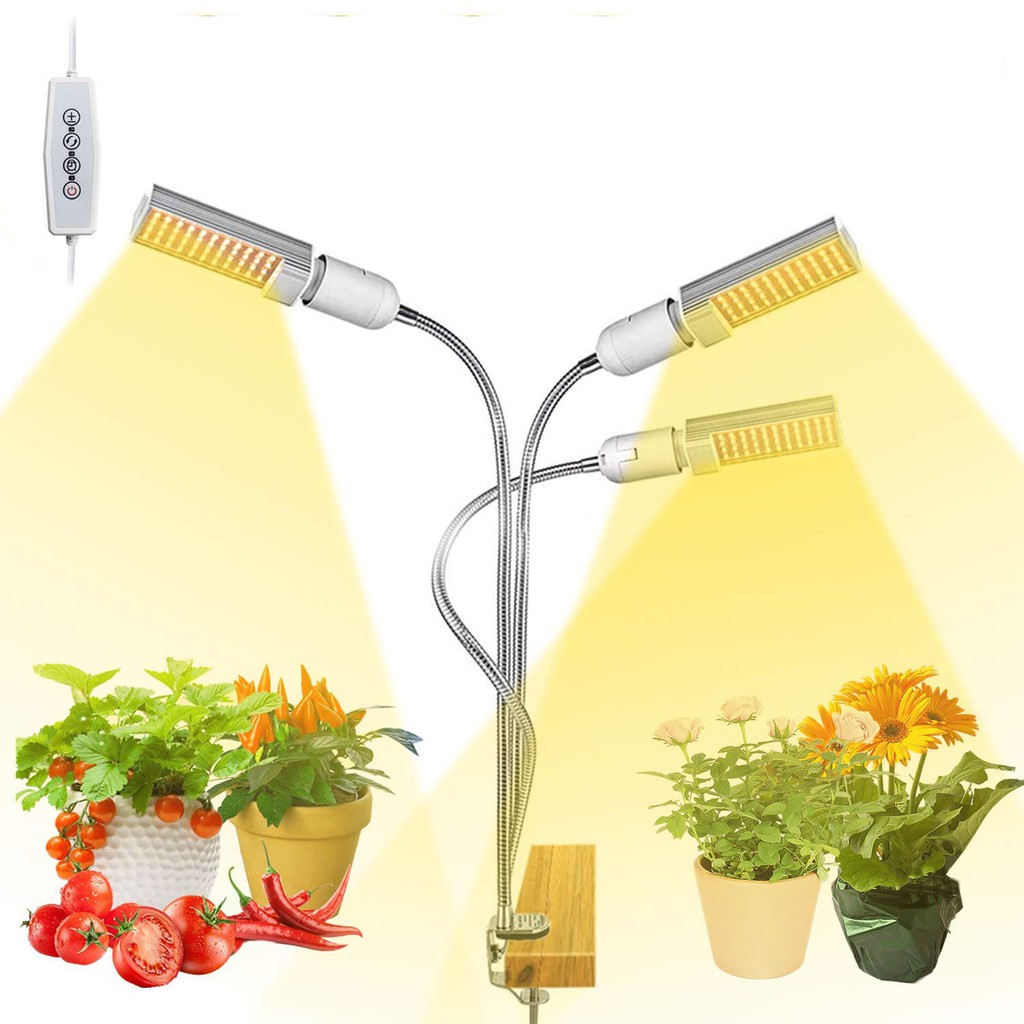 全光譜 植物燈 可定時USB補光燈 夾子植物生長燈 多肉植物燈 盆栽燈 含110V插頭