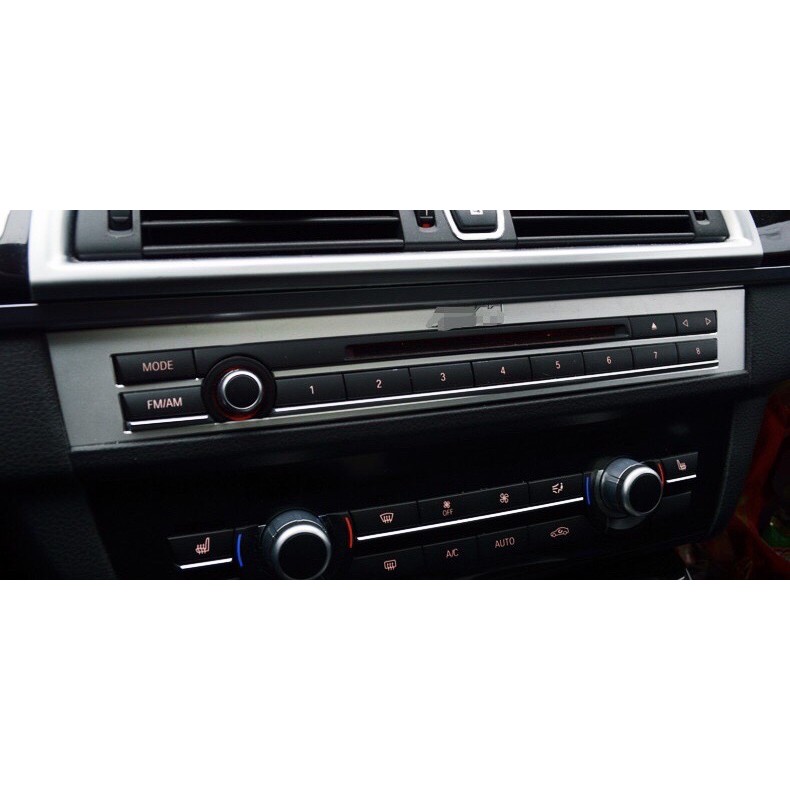 BMW 寶馬5系 音響CD面板 F10 F11 520 523 525 535 520d 內飾改裝貼