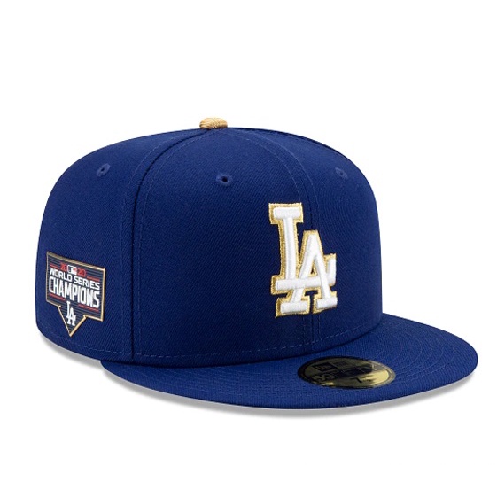 New Era 2020 LA 洛杉磯 道奇 世界大賽冠軍帽 金邊 59FIFTY 尺寸 8 63.5 CM 全封帽