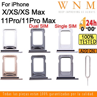 雙/單 Sim 卡托盤適用於 iphone X XS Max 11Pro 11 Pro Max Sim 卡托盤插槽支架卡