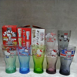  Hello Kitty 40週年#經典玻璃曲線杯#水杯 