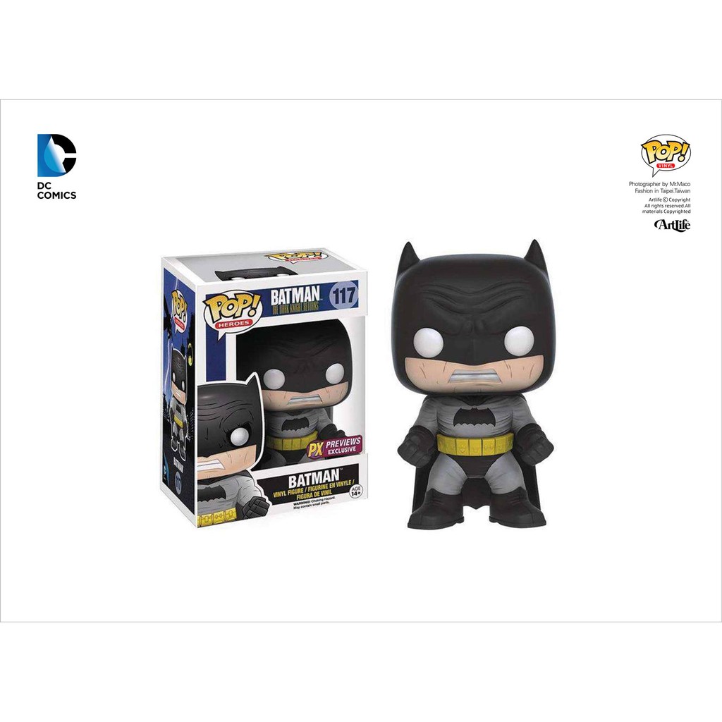 Artlife ㊁ FUNKO POP DC Dark Knight Batman 黑暗騎士 蝙蝠俠 PX限定 黑