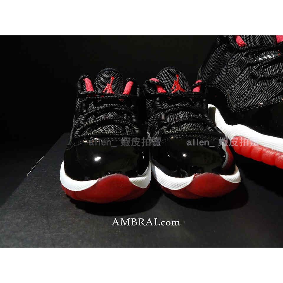 【AMBRAI.恩倍】 Nike Air Jordan 11 Bred Low BT 學步鞋 黑紅 505836-012