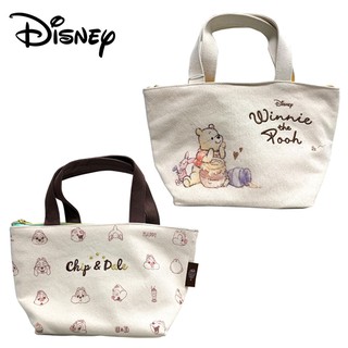 含稅 迪士尼 帆布 保冷袋 手提袋 便當袋 保冷提袋 奇奇蒂蒂 小熊維尼 Disney 日本正版