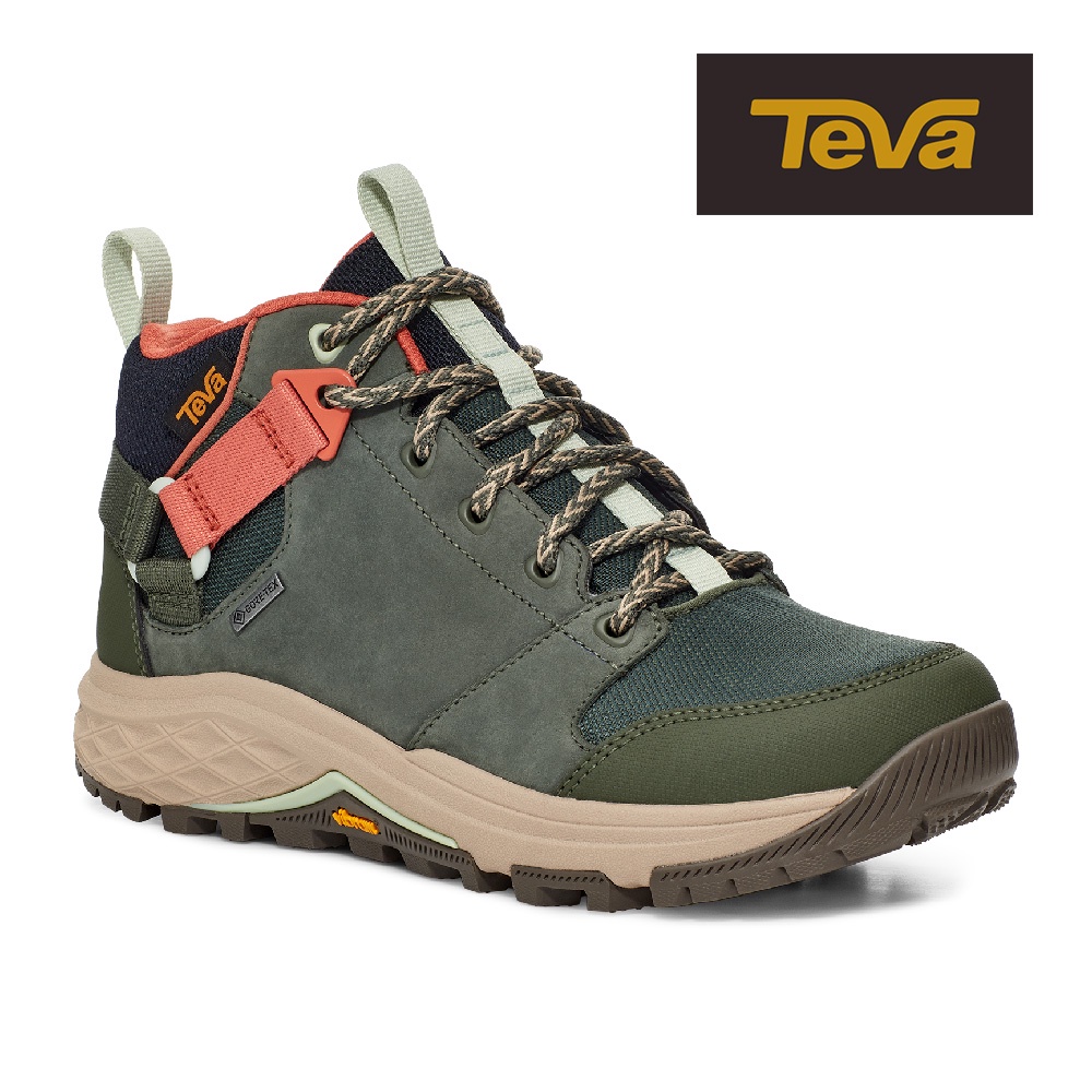 【TEVA】女 Grandview GTX 高筒防水黃金大底郊山鞋/登山鞋-百里香綠 (原廠現貨)