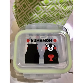 熊本熊Kumamon 密扣式玻璃保鮮盒950ml