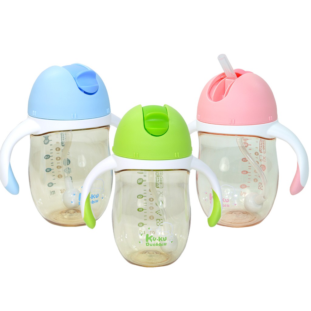 KU.KU酷咕鴨頂級PPSU訓練杯200ML，採用PPSU頂級材質，6個月以上寶寶適用 娃娃購 婦嬰用品專賣店
