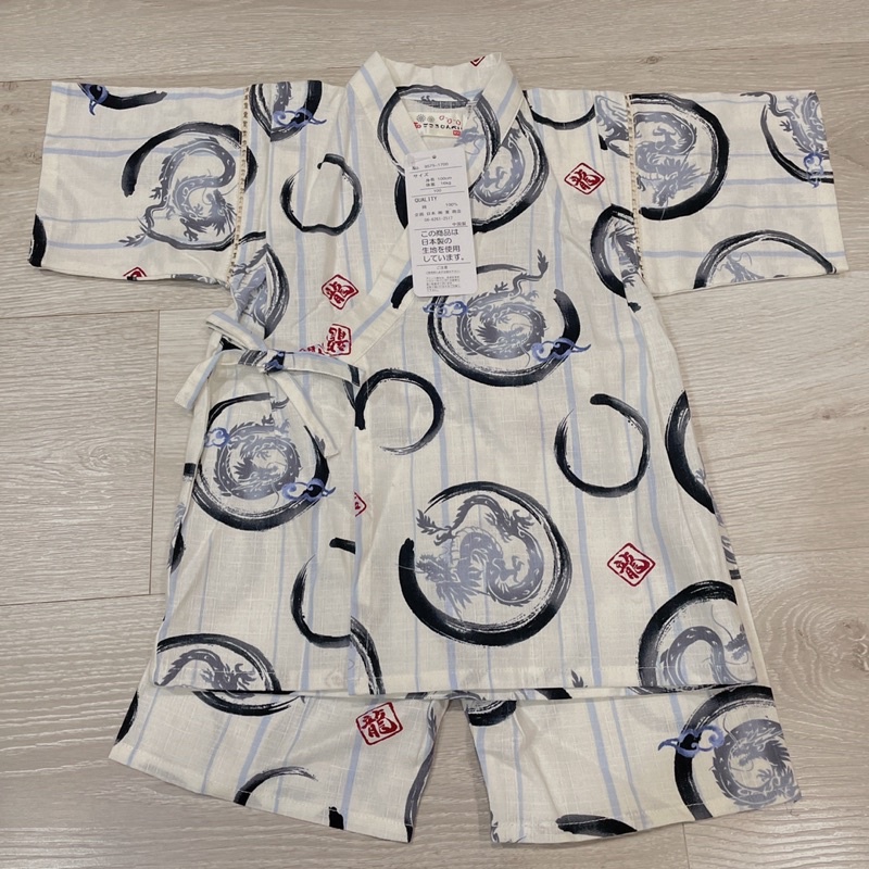 日本帶回 小男孩👦 男童 短袖浴衣 和服 童裝 -尺寸：100 公分