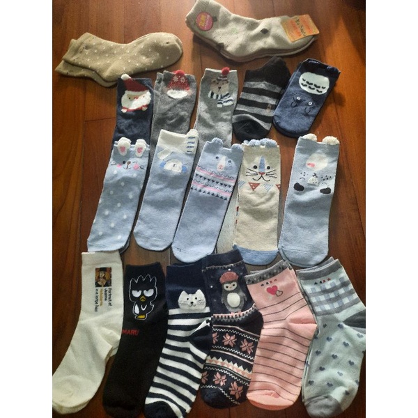 襪子 龍貓 凱蒂貓 聖誕節 藍色 灰色 粉紅色 卡通襪 成人襪 保暖襪 企鵝襪子 隱形襪 造型襪 卡通襪子